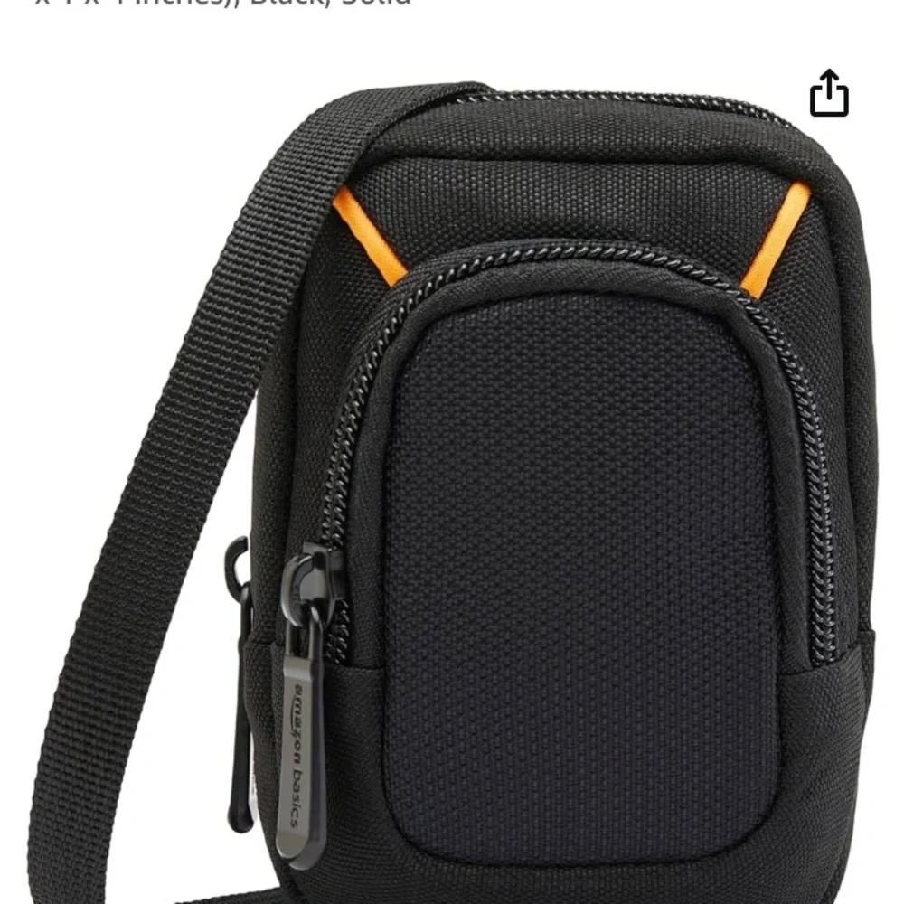 Amazon Basics Medium Point and Shoot Camera Case - 5 x 3 x 2 Inches, Black